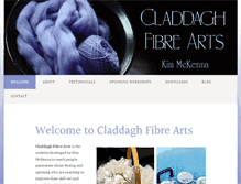 Tablet Screenshot of claddaghfibrearts.com